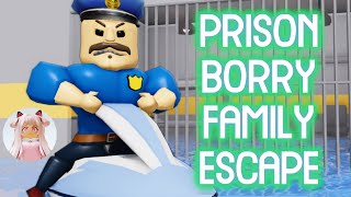 (NEW WATER🌊) PRISON BORRY FAMILY ESCAPE! (OBBY!) - Roblox Gameplay Walkthrough No Death [4K]