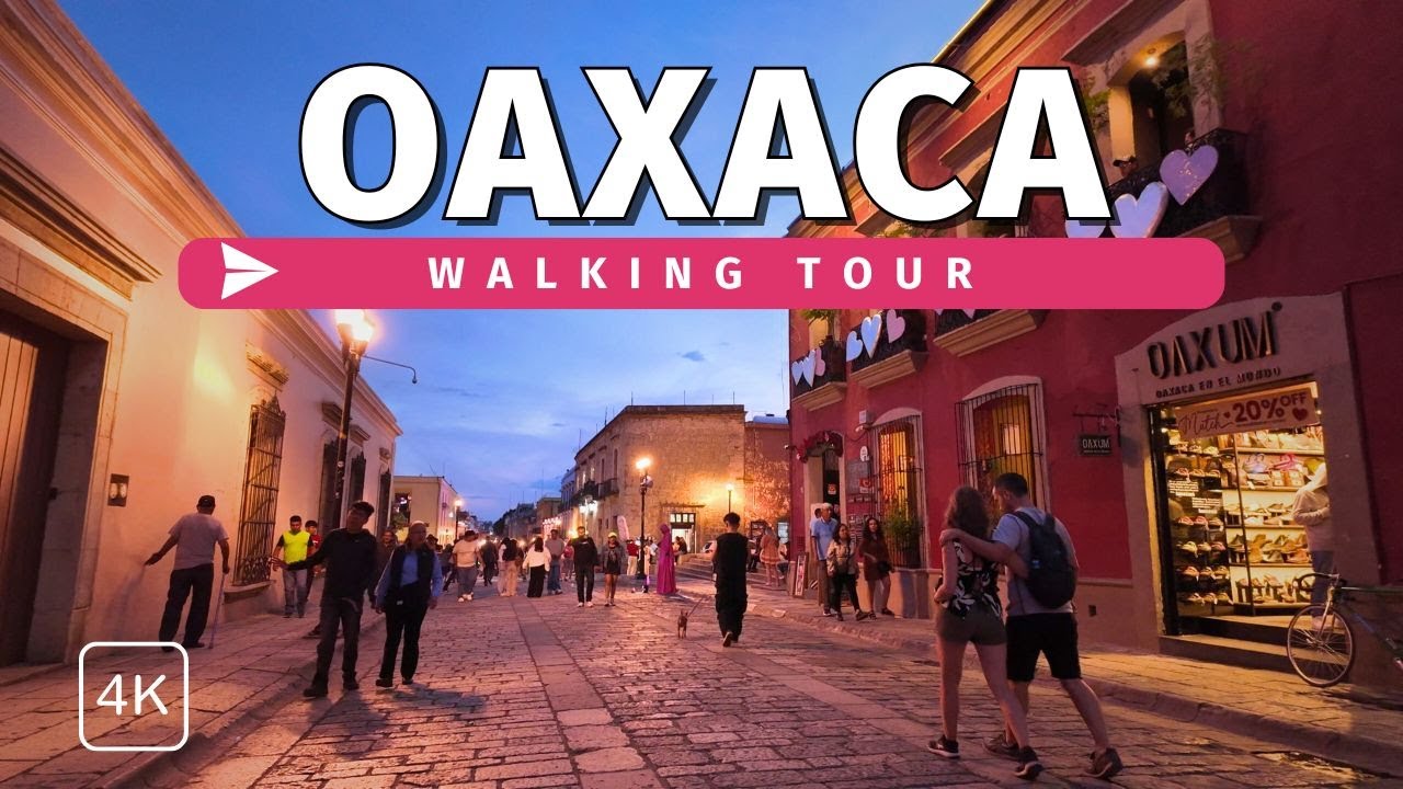 Messico | 4k60fps w | Passeggiata Notturna in Città 4K