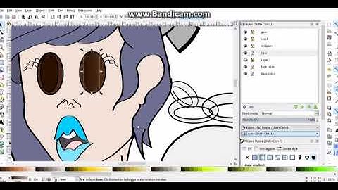 INKSCAPE speedart with a wacom intuos tablet.