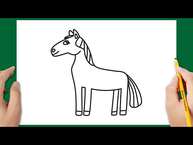 COMO DESENHAR UM CAVALO KAWAII FÁCIL🐎 