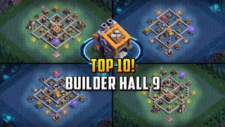 Top 10 Builder Hall 9 Bh9 Base Layout Copy Link 2024 Clash Of Clans