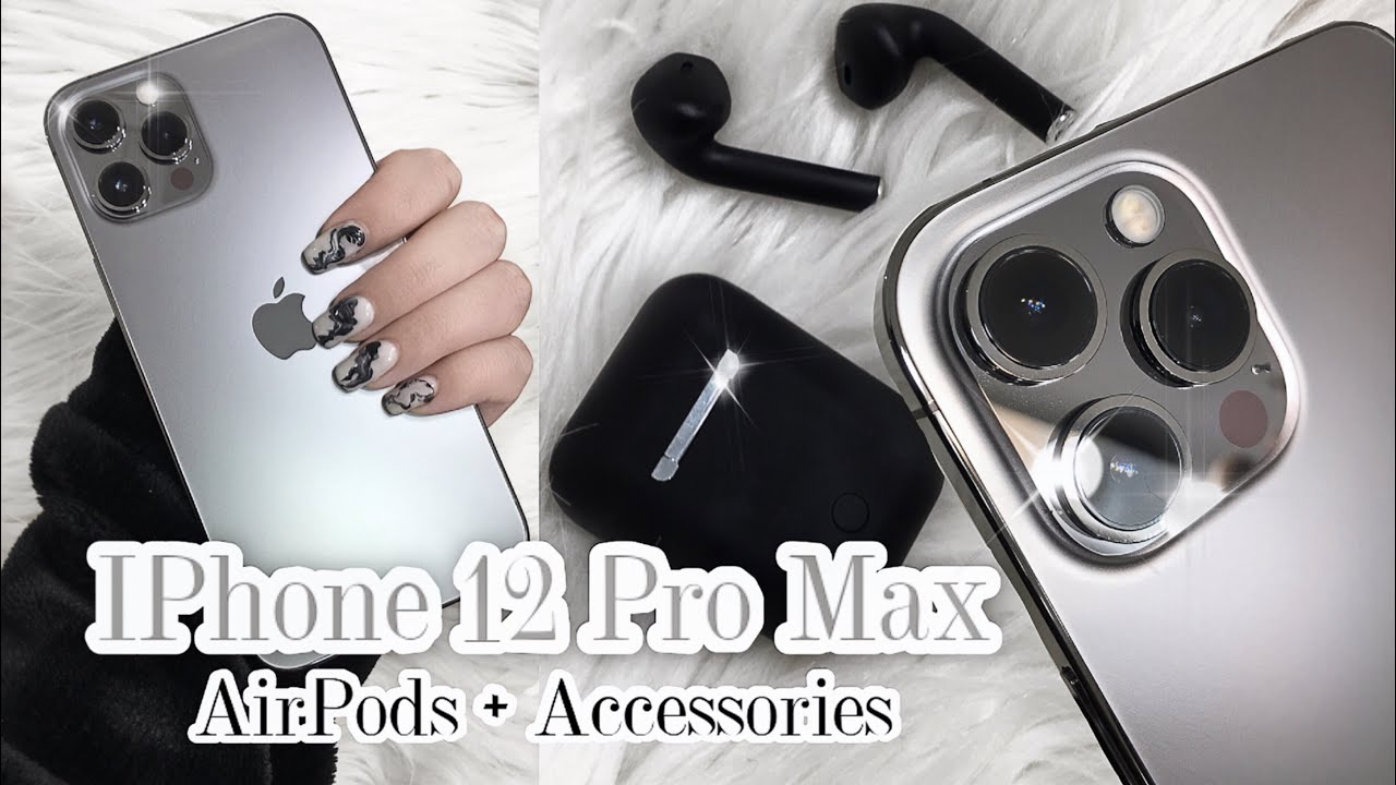 NEW🍎 Unboxing IPhone 12 Pro Max Graphite + AirPods + Accesorios - YouTube