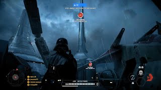 Vader leading the assault of kamino