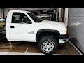 Chevy 2500 3500 using Hummer H2 wheels with chevy factory center caps. Duramax LBZ project. PT7