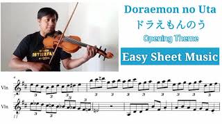[Free Sheet] Doraemon no Uta ドラえもんのう [Violin Cover with Sheet Music]