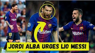 Jordi Alba urges former Barcelona star to join him and Lionel Messi at Inter Miami