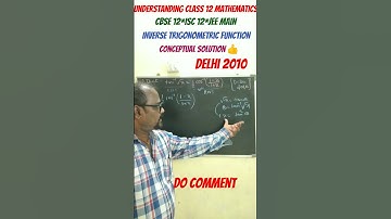 #CBSE ISC mathematics Class 12 inverse trigonometric function