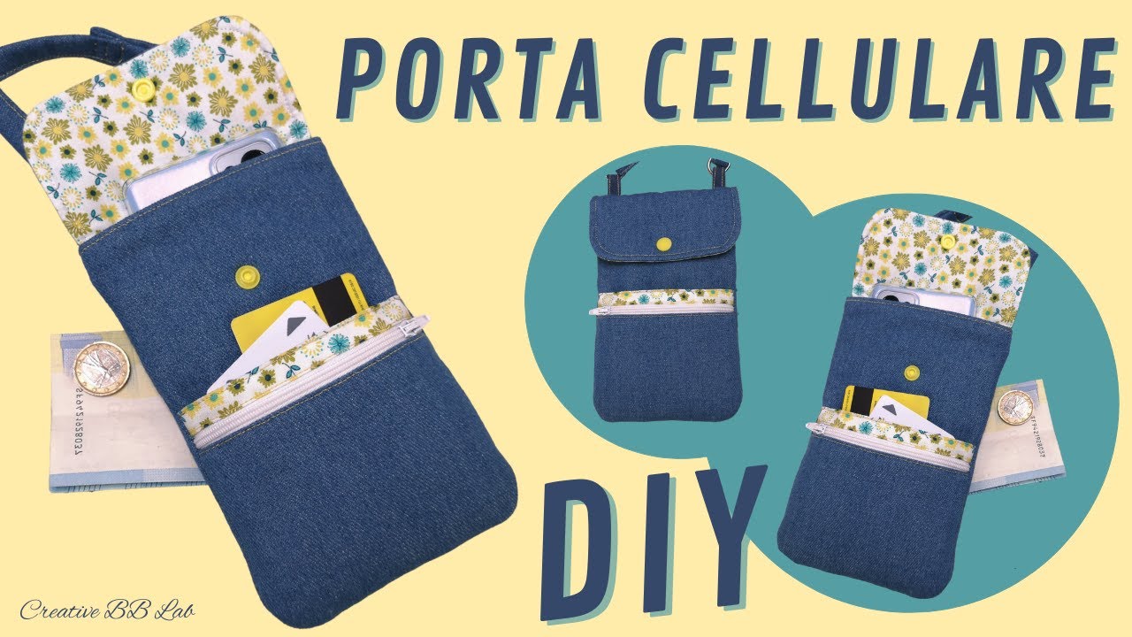 Astuccio Porta Cellulare fai da te DIY Smartphone Crossbody Bag YouTube