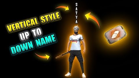 How to write vertical style name in free fire || Free fire change name style vertically up to down |