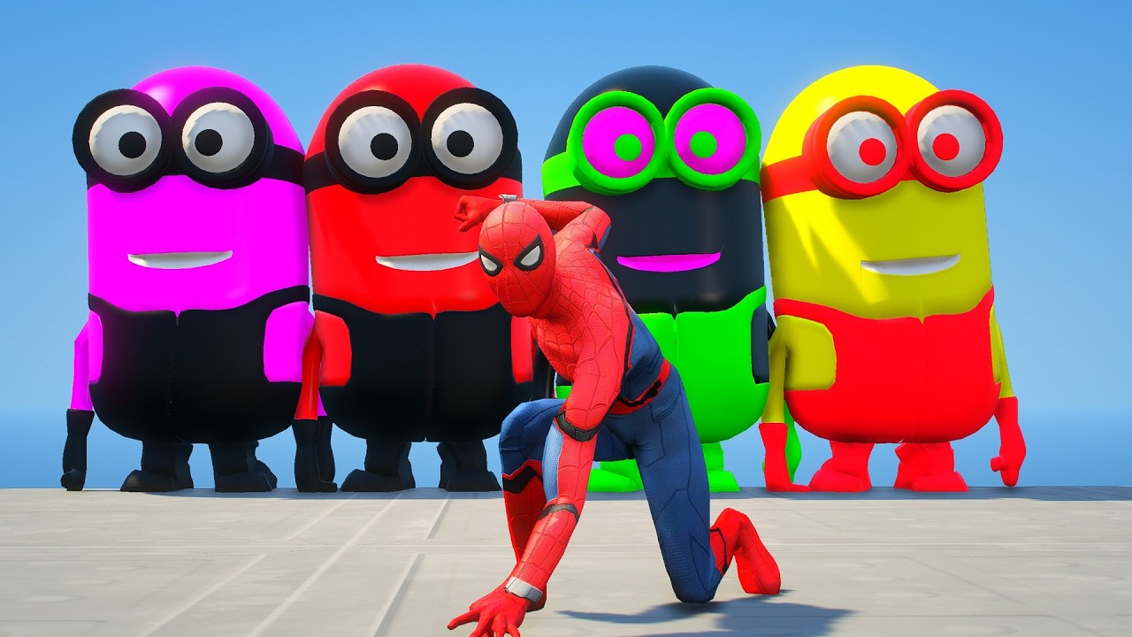 TRANSPORTING PIXAR CARS & FRUITS WITH COLORED & JOHN DEERE vs CLAAS vs TRACTORS - BeamNG.drive