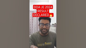 DDA JE 2024 RESULT DECLARED🔥#shorts #dda #aso #jsa #patwari #ddaresultout #result #reels #ddaje2023