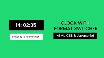 Digital Clock With 24-Hour Switcher | HTML, CSS & Javascript