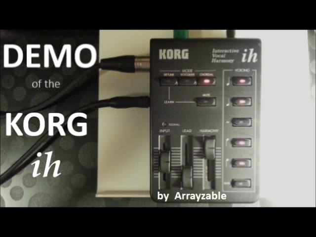 DEMO of Korg ih Interactive Vocal Harmony