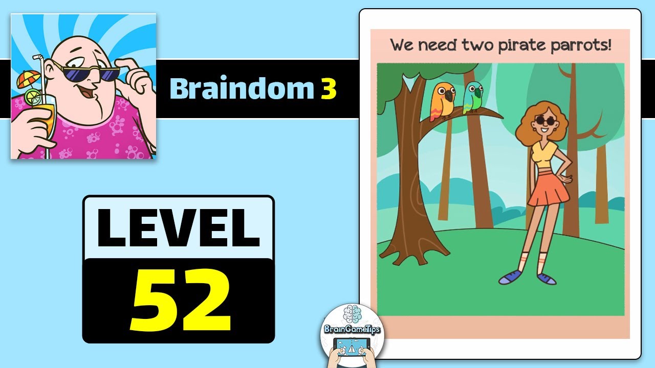 Braindom 3: Smart, Brain Games - Level 52 Answer