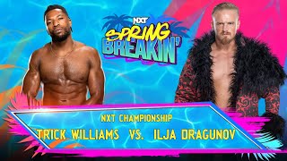 Trick Williams vs Ilja Dragunov - WWE 2K24 (PS5) - NXT Championship Match