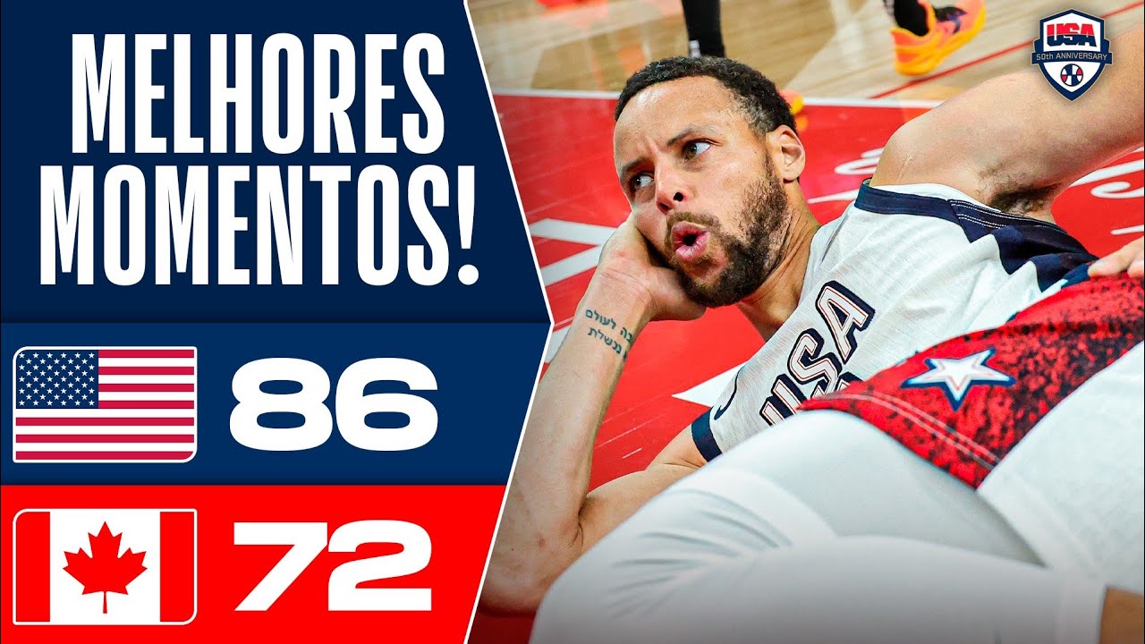 ESTADOS UNIDOS VENCEM CANADÁ SOB COMANDO DE CURRY, DAVIS E EDWARDS - MELHORES MOMENTOS