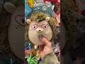 Toy hedgehog squeaks