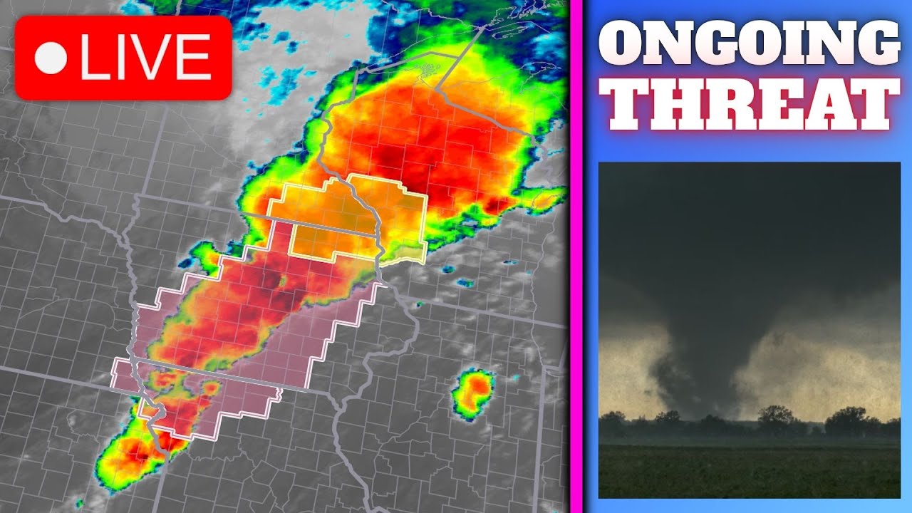 🔴BREAKING: Multiple Tornadoes, Damaging Winds 60+ mph & Large Hail ...