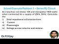 Solved Example Problem 1 – Series RL Circuit #bee