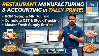 Master Restaurant Accounting in Tally Prime: BOM, Manufacturing & GST (Step-by-Step)