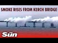 Russia Ukraine War: Smoke rises over Kerch Bridge linking Crimea and Russia