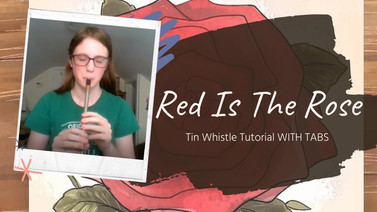 Red Is The Rose | Beginner Tin Whistle Tutorial WITH TABS - YouTube