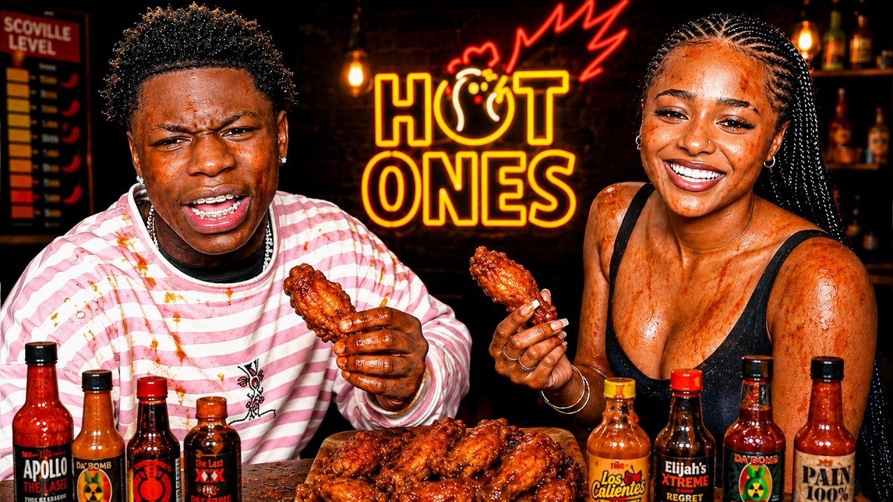 Rakai & Sydney EXTREME Hot Ones Truth Or Dare 😂!