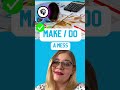 English collocations "make" and "do" with Jenny #learnenglish #nativespeaker #b1english