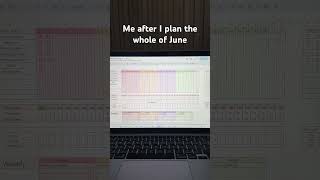 Planned all my June goals!😍#googlesheets #spreadsheet #habit #goals #productivity #adhd #LifeHack