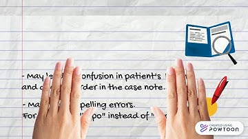 Transcription error in nursing documentation