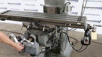 Bridgeport-Hardinge Series I 9" x 48" Variable Speed Vertical Milling Machine w/ DRO & Power Feeds