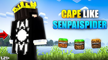 Make Your Own Cape In Minecraft PE/BE 1.21+ 🔥| Realistic Physics Custom Cape For MCPE 🤩
