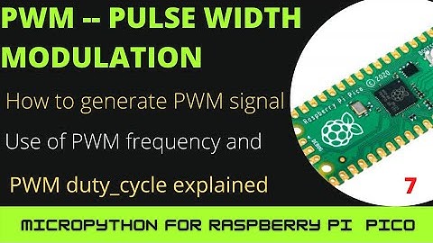 Pulse Width Modulation signal  generation and control with Pi Pico. Led Brightness Control