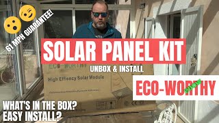 BEST VALUE? Solar Panel Kit Unbox & Install | EcoWorthy 200w