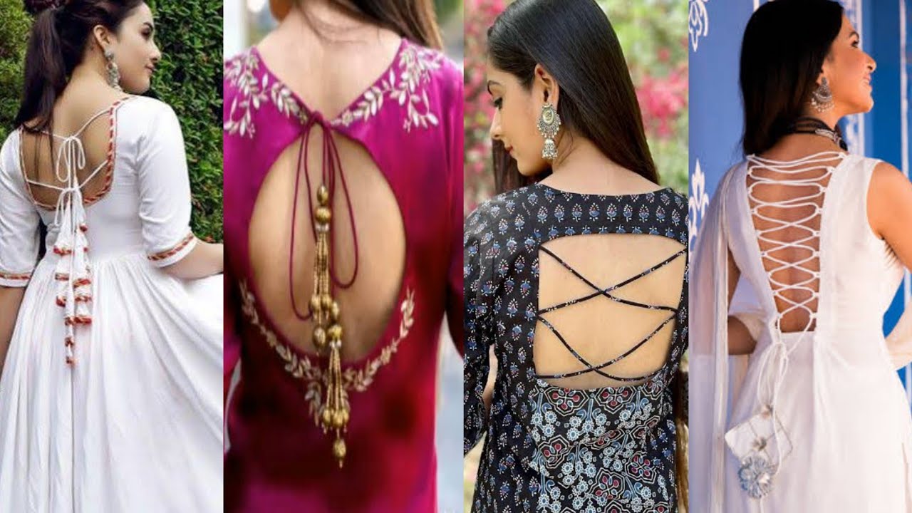 Boat #Neck Design With #Dori #Loops | Neck Design With #Pearls | Neck Design  #Latest Images | Kurti back neck designs, Neck designs for suits, Neck  designs
