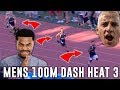 King BACH & VITALY lose to Deestroying in Mens 100m dash