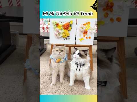 🎨🐱 Con Bạn Xấu Tính Chê Bai MiMi Vẽ Dở Tệ #thúcưng #vậtnuôi #chómèohàihước #funny #pets #cat #cute