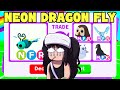 i traded WORLDS FIRST NEON DRAGONFLY in adopt me