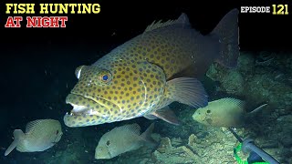 NIGHT SPEARFISHING EPISODE 121 | FISH HUNTING AT NIGHT