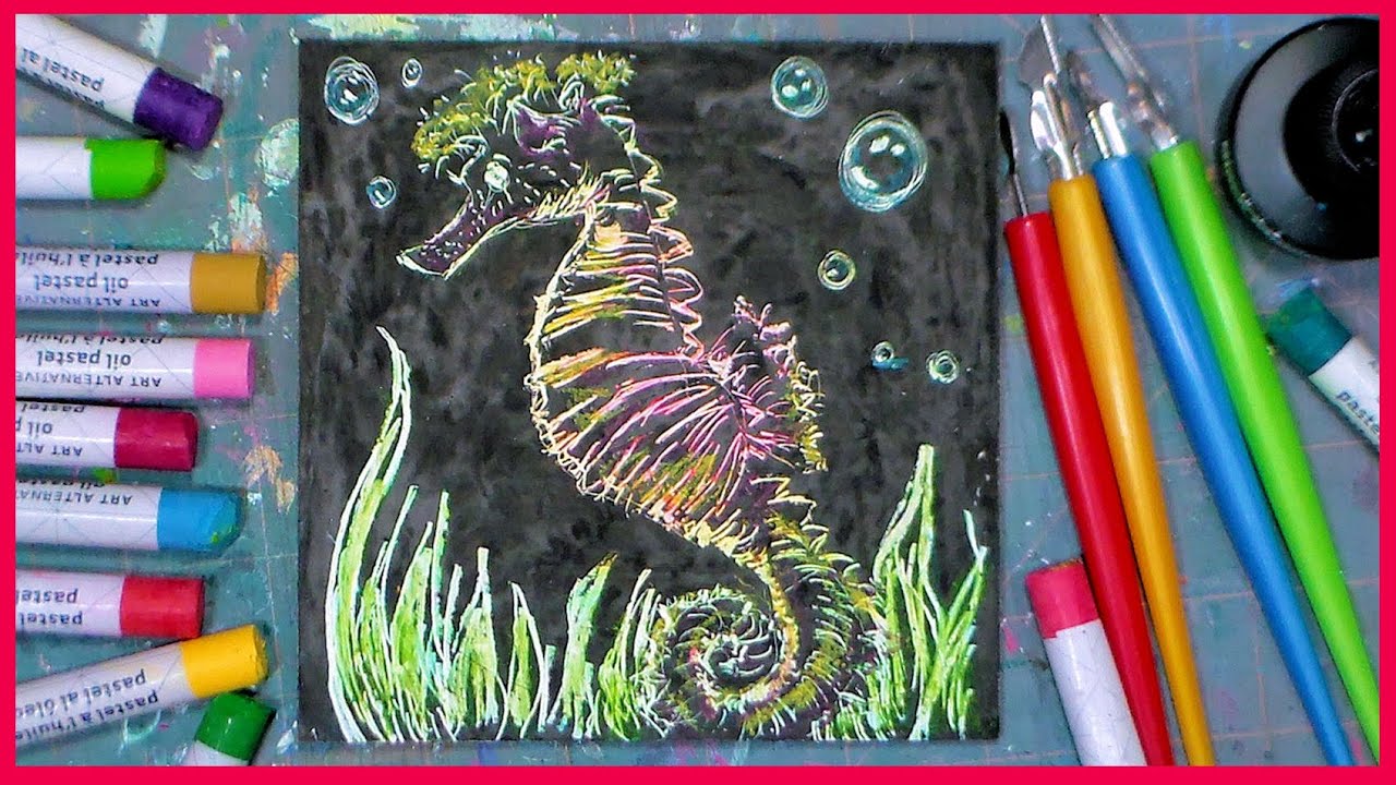 Instant Scratch Art - Easy Oil Pastel Project for Kids & Adults! 