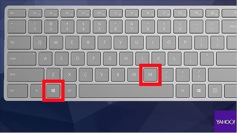 The “Minimize All” keystroke in Windows