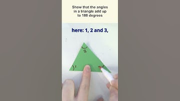 Why do triangles always have 180 degrees?