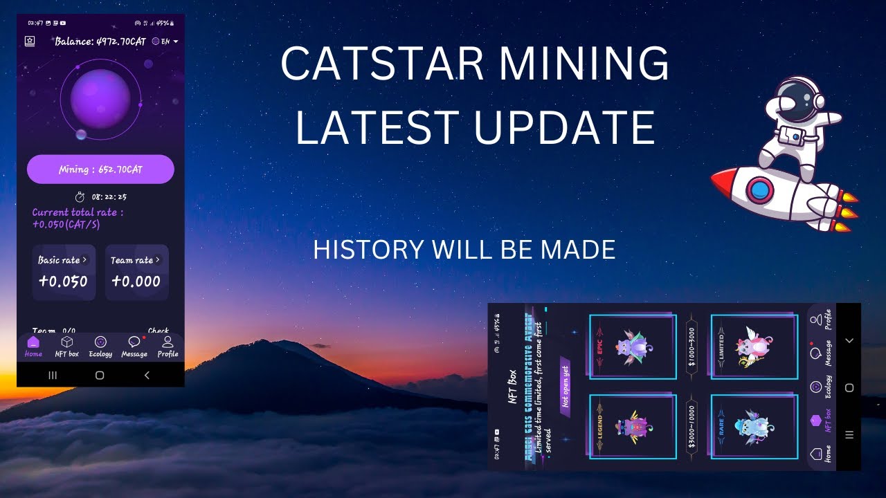 catstar mining app update - 