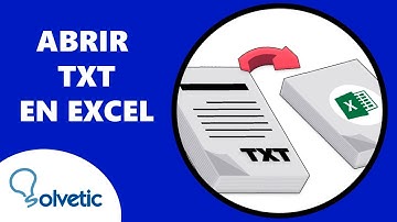 ✔️ Cómo ABRIR un ARCHIVO TXT en EXCEL