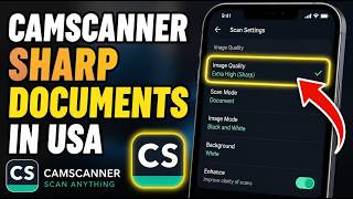 How to configure CamScanner settings for sharp documents in the USA - Easy Tutorial