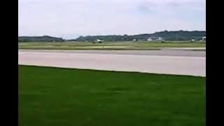 Gulfstream V Jet taking off from St. Paul, Minnesota