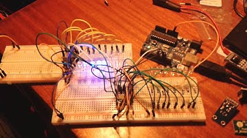 Arduino Nightrider effect with 16 leds