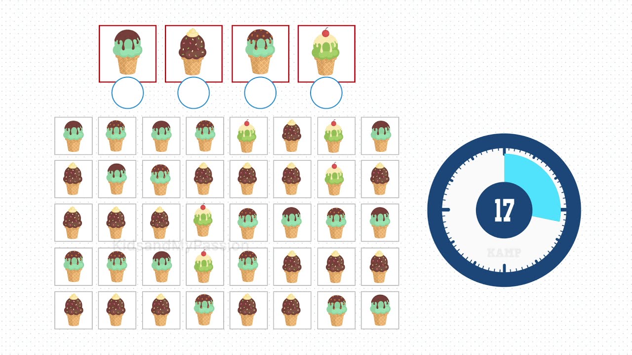 Visual Memory Test - Count and Concentration Activity - YouTube