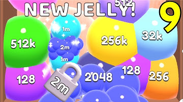 Jelly 2048 - Blob Merge 3d Unlock  2M - All Max Levels 15 Android iOS, Gameplay Walkthrough Part 9
