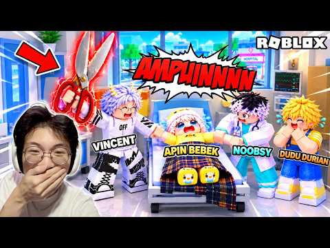 I PRANKED @apinbebek BY CIRCUMCISING HIM UNTIL HE CRIED⁉️ft.@noobssy @DuduuDurian [ROBLOX INDONESIA]